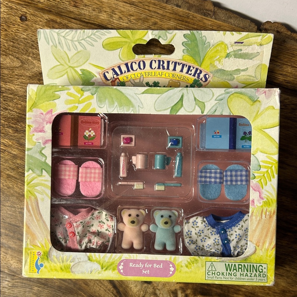 Calico Critters Ready for Bed Set. New, never opened. PM only offers new W/tag.